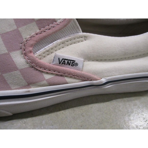 Vans Shoes Womens 8 Pink Mauve Checkered Board Skate Classic Sneakers Casual - Picture 5 of 9